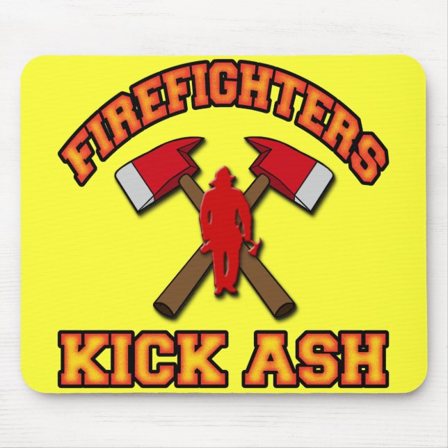 FIREFIGHTERS KICK ASH MOUSE MAT (Front)