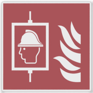 Firefighters Lift Safety Sign