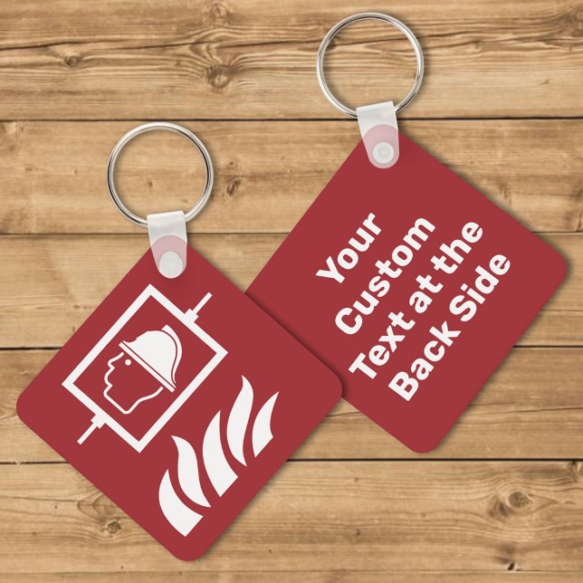 Firefighters Lift Safety Sign Key Ring (Creator Uploaded)