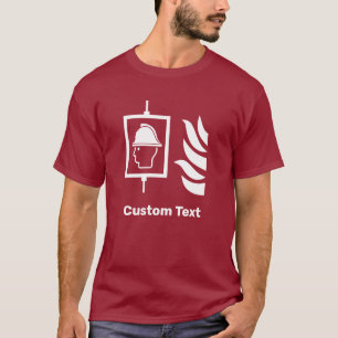 Firefighters Lift Safety Sign T-Shirt