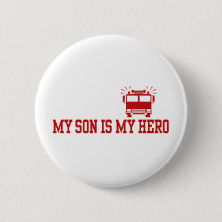 Firefighter's Mum Dad 6 Cm Round Badge