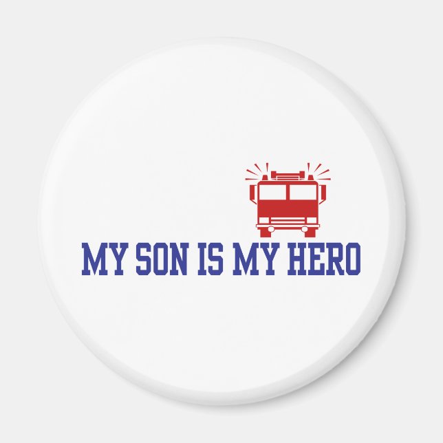 Firefighter's Mum Dad Magnet (Front)
