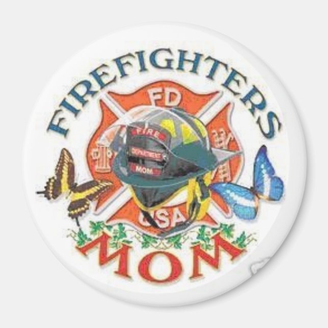 Firefighter's Mum Magnet (Front)