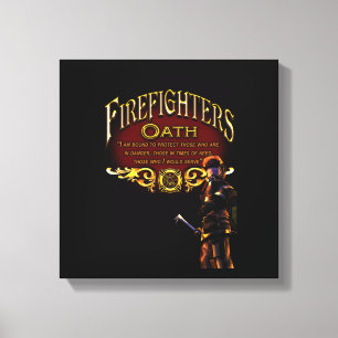 Firefighters Oath Canvas Print