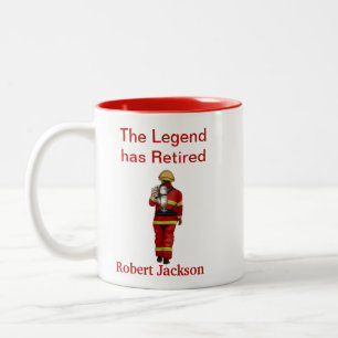 Firefighters Red Gear Retirement Year Mug