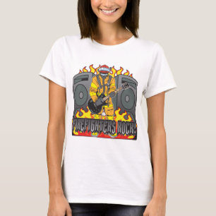 Firefighters Rock Guitar T-Shirt