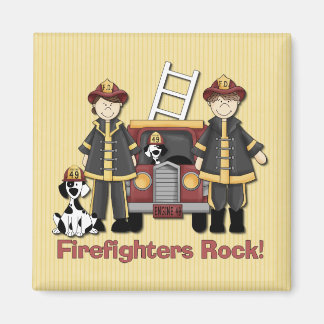 Firefighters Rock Magnet
