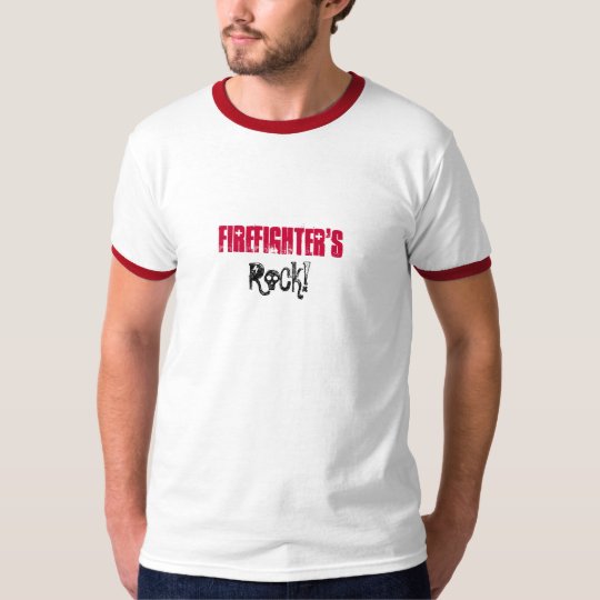 Firefighter's, Rock!-Ringer T-Shirt