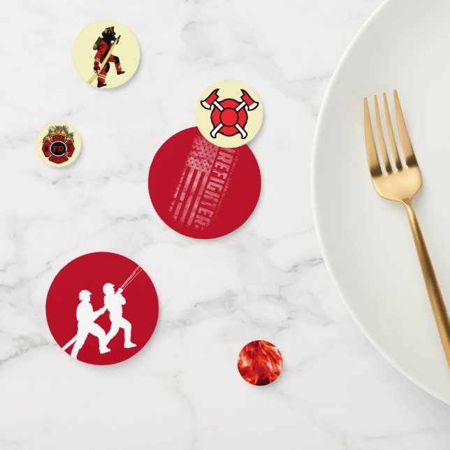 Firefighters Symbols Table Confetti (Group)