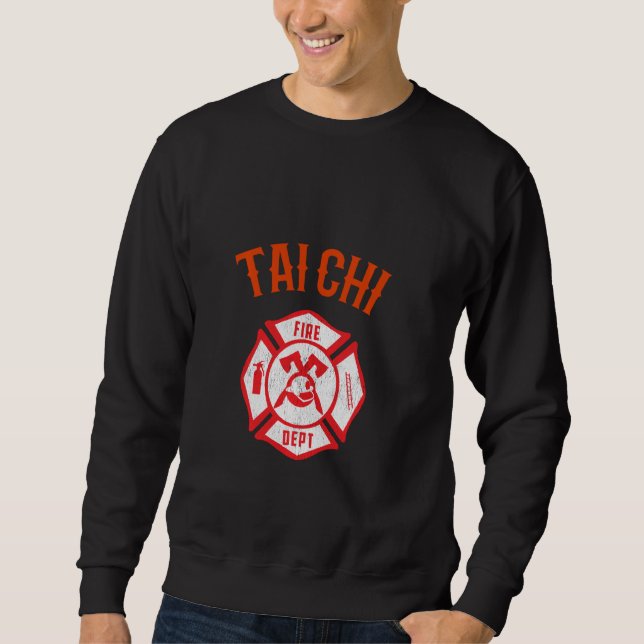 Firefighters Tai Chi Christmas  For First Responde Sweatshirt (Front)
