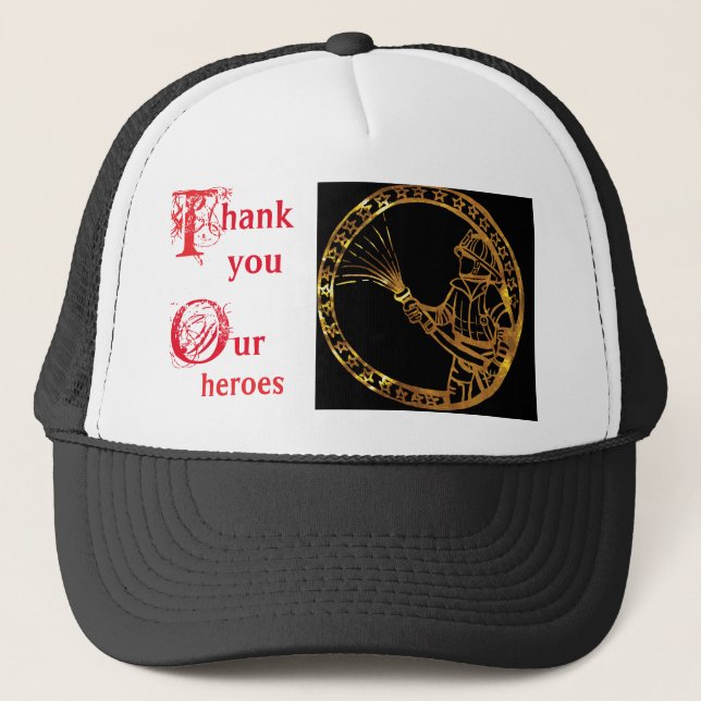 FIREFIGHTERS  TRUCKER HAT (Front)