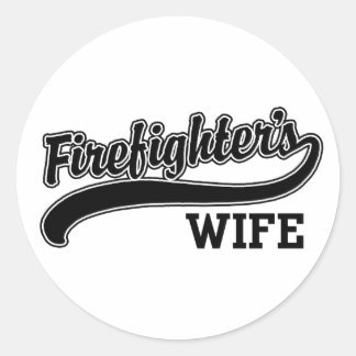 Firefighter's Wife Classic Round Sticker