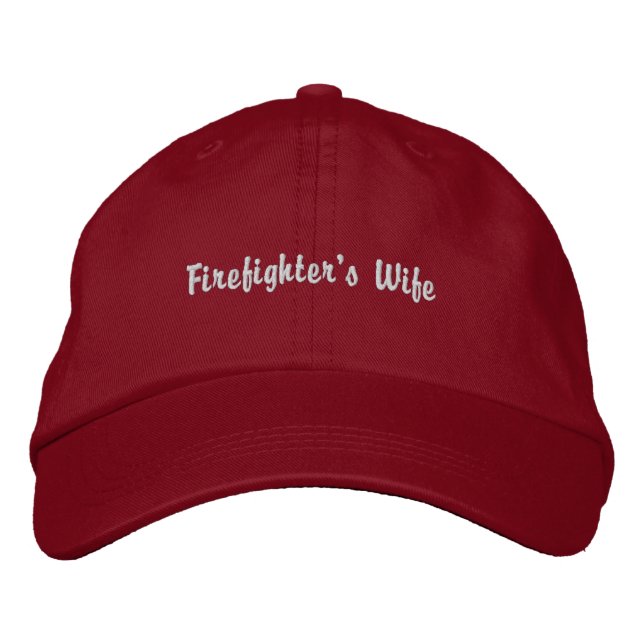 Firefighter's Wife-Embroidered Hat (Front)