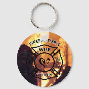 Firefighters Wife Key Ring
