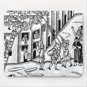 Firefighting during the Great Fire of London Mouse Mat