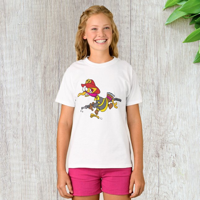 Firefighting Turkey Girls T-Shirt (Creator Uploaded)