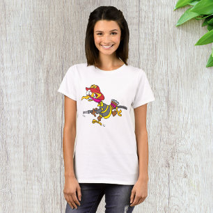 Firefighting Turkey Womens T-Shirt