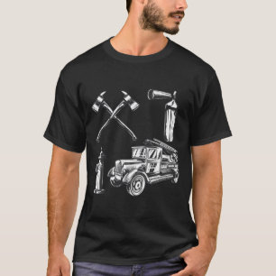 Firefighting Vintage Style Fire T-Shirt