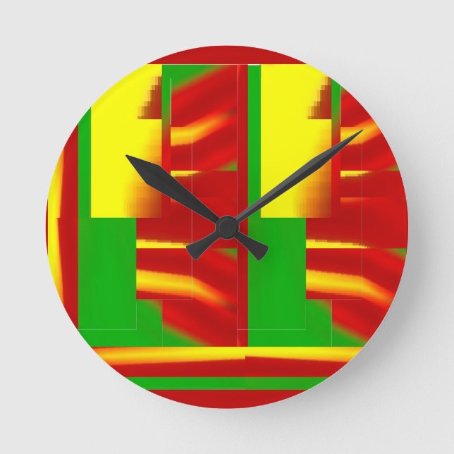 Fireflack Round Clock (Front)