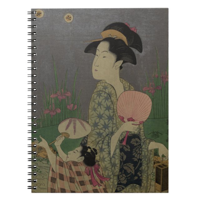 Fireflies, 1793 (colour woodcut) notebook (Front)