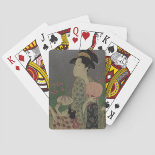 Fireflies, 1793 (colour woodcut) playing cards