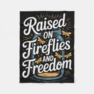 Fireflies And Jesus Christian Country Life Souther Fleece Blanket