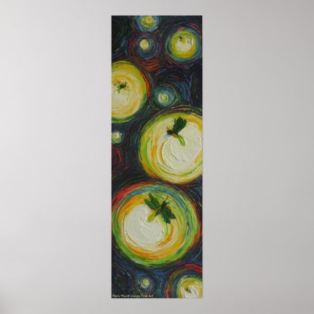 Fireflies at Night Fine Art Poster (Front)