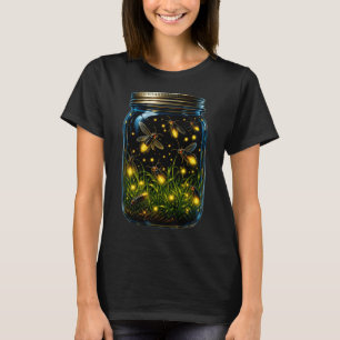 Fireflies Bugs In A Jar Glow Bug Lightning Insects T-Shirt