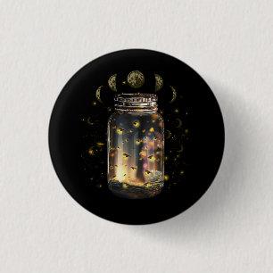 Fireflies Bugs In Jar Firefly Lightning Insects Gl 3 Cm Round Badge