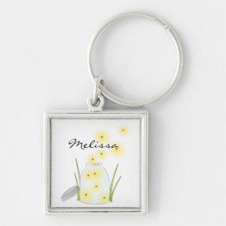 Fireflies Flying Key Ring