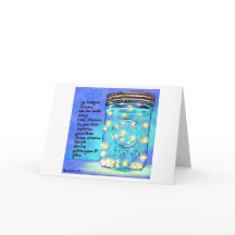 Fireflies in Jar Blank Greeting Card ©2011