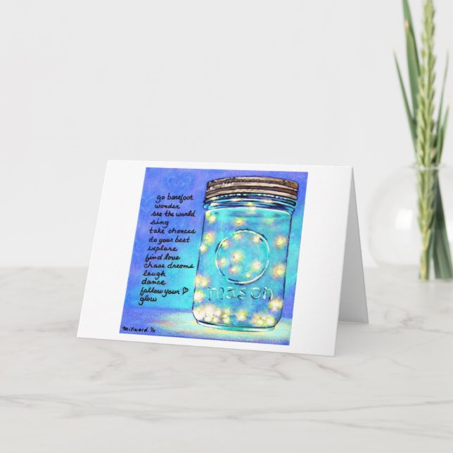 Fireflies in Jar Blank Greeting Card ©2011 (Front)