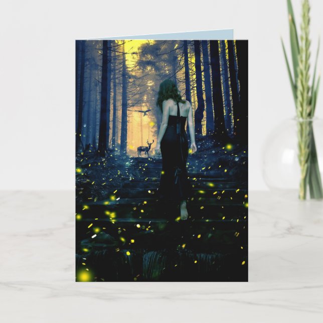 FIREFLIES LIGHTENING BUGS BIRTHDAY CARDS FOR HER (Front)