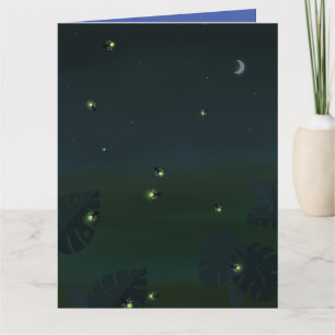FIREFLIES LIGHTENING BUGS BIRTHDAY GREETING CARDS
