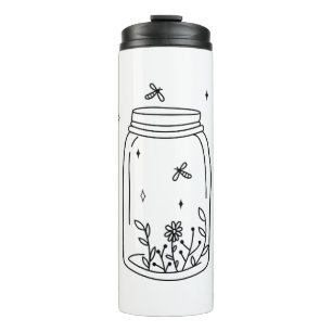 Fireflies Mason Jar Thermal Tumbler