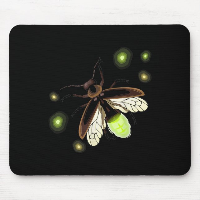 Fireflies Natural Camping Insect  Mouse Mat (Front)