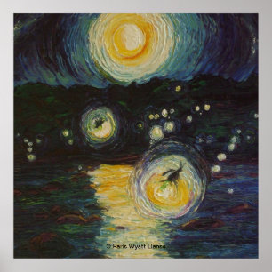 Fireflies Over the Susquehanna Fine Art Poster