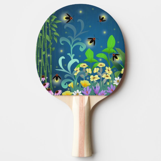 Fireflies Ping Pong Paddle (Front)