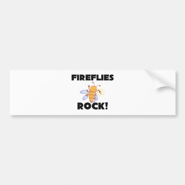 Fireflies Rock Bumper Sticker (Front)