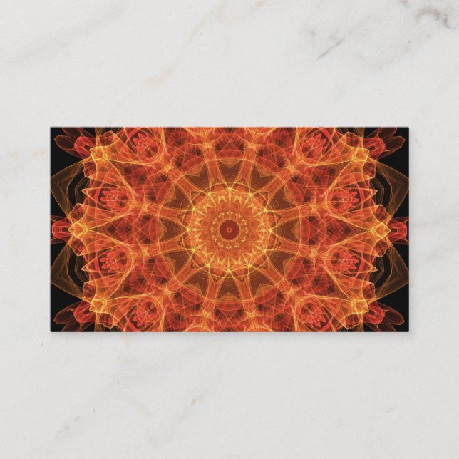 Fireflower Kaleidoscope Business Card (Front)