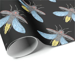 Firefly (black) - Wrapping Paper