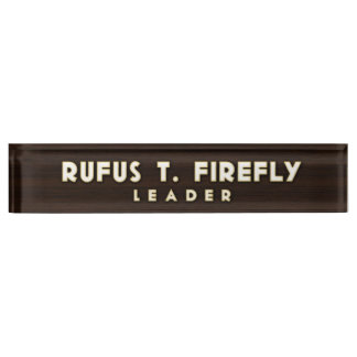 Firefly Desk Nameplate