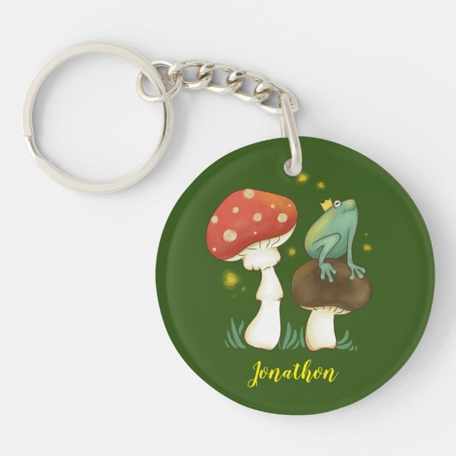 Firefly Frog Prince Personalised Keychain (Front)