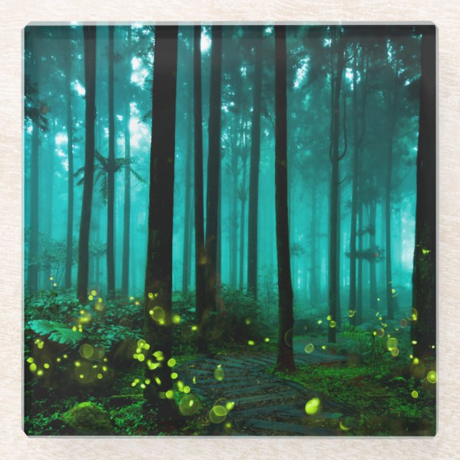 Firefly Glass Coaster (Front)