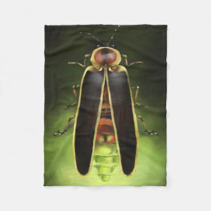 Firefly Lightning bug - Indiana state bug Fleece Blanket