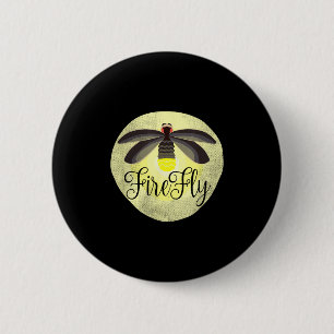 Firefly Lightning Bug Summer Gift 6 Cm Round Badge
