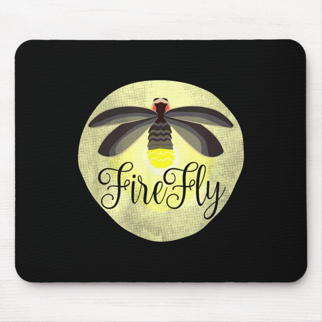 Firefly Lightning Bug Summer Gift  Mouse Mat (Front)