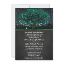 Firefly Oak Tree Wedding Invitations