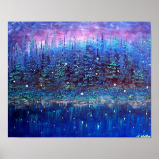 FireFly Reflections Poster