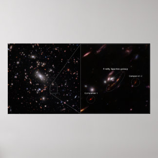 Firefly Sparkle Galaxy Cluster MACS J1423 Poster